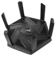 Роутер ASUS RT-AXE7800// 802.11 a/b/g/n/ac/ax, до 574 + 4804 Mbps, 2,4 + 5 gGz, 6 antenna; 90IG07B0-MU9B00 (RT-AXE7800)
