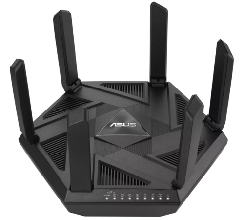 Роутер ASUS RT-AXE7800// 802.11 a/b/g/n/ac/ax, до 574 + 4804 Mbps, 2,4 + 5 gGz, 6 antenna; 90IG07B0-MU9B00 (RT-AXE7800)