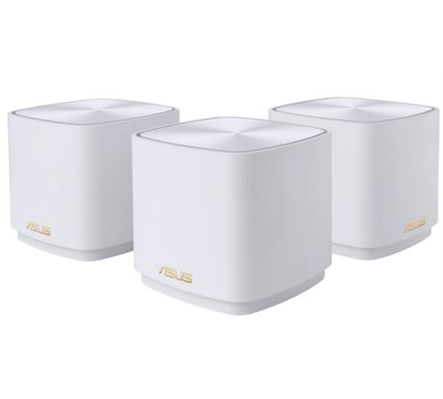 Роутер ASUS XD5 (W-1-PK)//3 access point, 802.11b/g/n/ac/ax, до 574 + 1201Mbps, 2,4 + 5 gGz, white ; 90IG0750-MO3B20 (XD5 (W-3-PK))