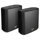 Роутер ASUS XT9(B-2-PK)//2 access point, 802.11b/g/n/ac/ax, до 574 + 4804Mbps, 2,4 + 5 gGz, black ; 90IG0740-MO3B30 (XT9(B-2-PK))