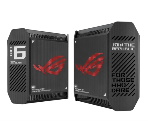 Роутер ASUS ROG GT6(B-2-PK)//2 access point /802.11ax, 574 + 4804Mbps, 2,4 + 5 gGz, black ; 90IG07F0-MU9A20 (GT6(B-2-PK))