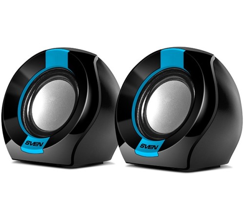 SVEN 150, чёрный-синий, USB, акустическая система 2.0, мощность 2x2,5 Вт(RMS) SVEN 150 (SV-013509) SVEN 150, чёрный-синий, USB, акустическая система 2.0, мощность 2x2,5 Вт(RMS) SVEN 150 (SV-013509)