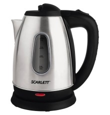 Чайник электрический Scarlett SC-EK21S20 1.8л. 1600Вт черный/серебристый (корпус: металл)