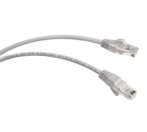 Патч-корд u/utp, категория 6, 2xrj45/8p8c, 3м Cabeus PC-UTP-RJ45-Cat.6-3m-LSZH Патч-корд U/UTP, категория 6, 2xRJ45/8p8c, неэкранированный, серый, LSZH, 3м (PC-UTP-RJ45-CAT.6-3M-LSZH)