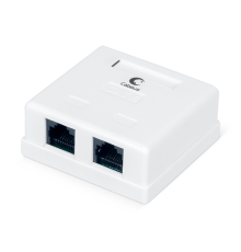 Розетка компьютерная rj-45(8p8c), категория 6, двойная Cabeus WS-8P8C-Cat.6-2 Розетка компьютерная RJ-45(8P8C), категория 6, двойная, внешняя, Dual IDC (WS-8P8C-Cat.6-2)