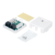 Розетка компьютерная rj-45(8p8c), категория 6, двойная Cabeus WS-8P8C-Cat.6-2 Розетка компьютерная RJ-45(8P8C), категория 6, двойная, внешняя, Dual IDC (WS-8P8C-Cat.6-2)
