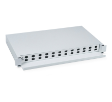 Кросс бокс оптический 19" на 24 sc (lc duplex) со сплайс-кассетой Cabeus ODF-19-24-SC Кросс бокс оптический 19" на 24 SC (LC duplex) со сплайс-кассетой, выдвижной (без пигтейлов и проходных адаптеров) (ODF-19-24-SC)