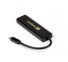 Exegate EX293986RUS USB-Хаб (концентратор) ExeGate DUB-4CP/1 (кабель-адаптер USB Type C --> 4xUSB3.0, Plug&Play, черный)