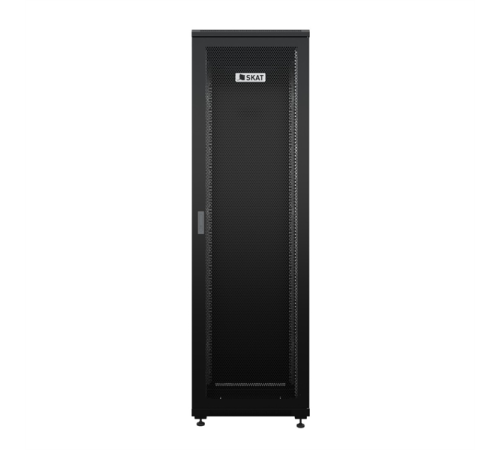 Телекоммуникационный шкаф (4401) Бастион SKAT TB-22R660PF-B Телекоммуникационный шкаф 22U/600x600мм/Пд-перф/Зд-металл/RAL9005/47,5кг/1.5 л.г (SKAT TB-22R660PF-B)
