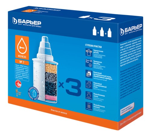 Картридж Барьер Железо для кувшинов Барьер (упак.:3шт)
