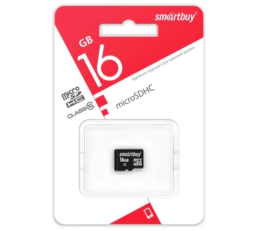 micro SDHC карта памяти Smartbuy 16GB Class 10 (без адаптеров) LE SB16GBSDCL10-00LE micro SDHC карта памяти Smartbuy 16GB Class 10 (без адаптеров) LE SB16GBSDCL10-00LE