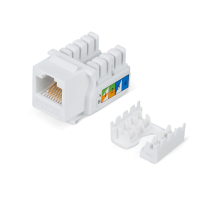 Вставка keystone Cabeus KJ-RJ45-Cat.5e-90 Вставка Keystone Jack RJ-45, категория 5e, заделка тип 110, белая (KJ-RJ45-Cat.5e-90)