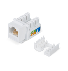 Вставка keystone Cabeus KJ-RJ45-Cat.5e-90 Вставка Keystone Jack RJ-45, категория 5e, заделка тип 110, белая (KJ-RJ45-Cat.5e-90)