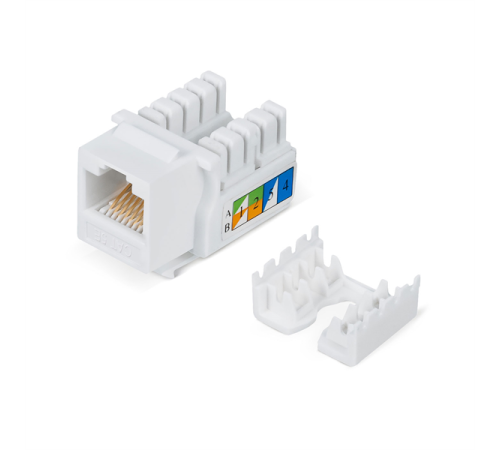 Вставка keystone Cabeus KJ-RJ45-Cat.5e-90 Вставка Keystone Jack RJ-45, категория 5e, заделка тип 110, белая (KJ-RJ45-Cat.5e-90)