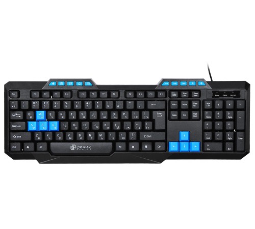 Клавиатура Оклик 750G FROST WAR черный/черный USB Multimedia for gamer Клавиатура Оклик 750G FROST WAR черный/черный USB Multimedia for gamer