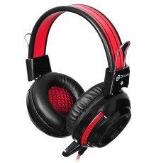 Наушники с микрофоном Оклик HS-G300 ARMAGEDDON черный/красный 2.3м мониторные оголовье (337457)
