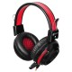 Наушники с микрофоном Оклик HS-G300 ARMAGEDDON черный/красный 2.3м мониторные оголовье (337457)