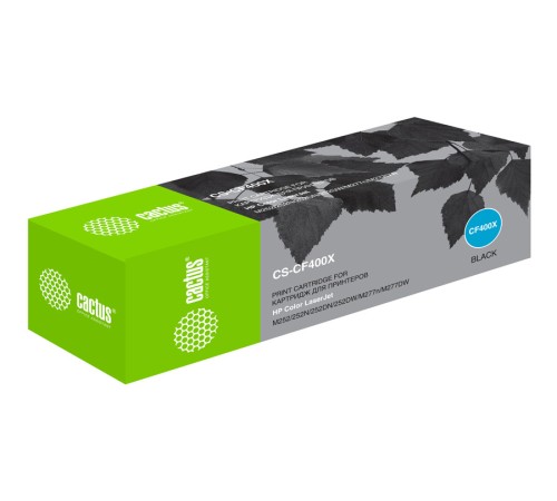 Картридж лазерный Cactus CS-CF400X CF400X черный (2800стр.) для HP CLJ M252/252N/252DN/252DW/M277n/M277DW