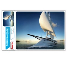 Коврик для мыши Buro BU-R51753 рисунок/яхта 220x180x2мм