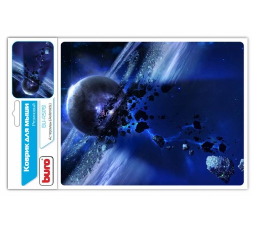 Коврик для мыши Buro BU-R51761 рисунок/астероиды 220x180x2мм Коврик для мыши Buro BU-R51761 рисунок/астероиды 220x180x2мм