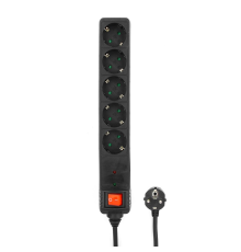 Energenie Сетевой фильтр SPG5-C-5 1.5m 16А черный (сечение 3*1,5 мм)