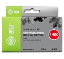 Картридж струйный Cactus CS-PGI1400XLBK черный (36мл) для Canon MB2050/MB2350/MB2040/MB2340