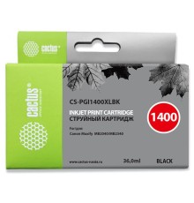 Картридж струйный Cactus CS-PGI1400XLBK черный (36мл) для Canon MB2050/MB2350/MB2040/MB2340