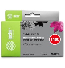 Картридж струйный Cactus CS-PGI1400XLM пурпурный (12мл) для Canon MB2050/MB2350/MB2040/MB2340