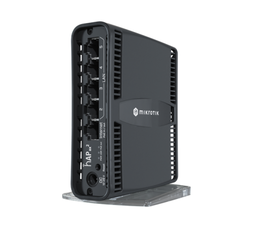 Беспроводной маршрутизатор MikroTik RouterBOARD C52iG-5HaxD2HaxD-TC, hAP ax2 (C52iG-5HaxD2HaxD-TC)