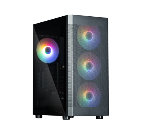 Корпус ZALMAN i4 TG, ATX, BLACK, FRONT MESH, WINDOW, 2x3.5", 3x2.5", 1xUSB2.0, 2xUSB3.0, FRONT 3x120mm FRGB, REAR 1x120mm FRGB (i4 TG)