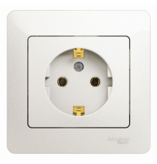 Systeme electric GSL000642 GLOSSA РОЗЕТКА с заземлением, 16А, в сборе, ПЕРЛАМУТР