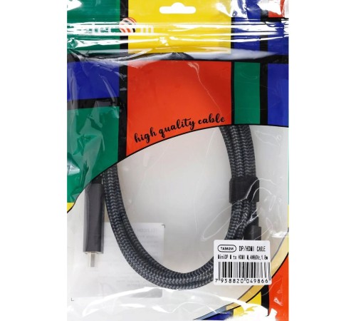 Кабель miniDisplayPort M-> HDMI M 4K@60Hz 1.8m Telecom,оплетка (TA562M-1.8M) VCOM Кабель-переходник Telecom Mini DisplayPort M/HDMI M (TA562M-1.8M) Кабель miniDisplayPort M-> HDMI M 4K@60Hz 1.8m Telecom,оплетка (TA562M-1.8M) VCOM Кабель-переходник Telecom Mini DisplayPort M/HDMI M (TA562M-1.8M)