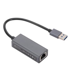 Bion Переходник с кабелем USB A - RJ45, 1000мб/с, алюминиевый корпус, черный [BXP-A-USBA-LAN-1000]