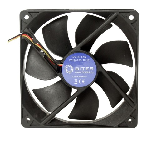5bites Вентилятор FB12025S-12H3 120X25 / SLEEVE / 1800RPM / 3P