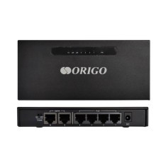 ORIGO OS1206P/A1A Неуправляемый PoE-коммутатор 4x100Base-TX PoE+, 2x100Base-TX, PoE-бюджет 60 Вт, корпус металл
