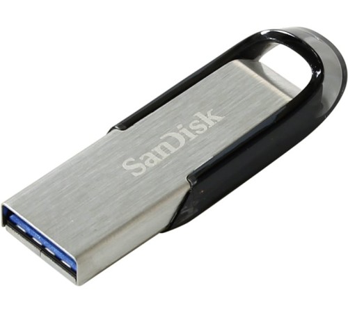 Флеш Диск Sandisk 128Gb Cruzer Ultra Flair SDCZ73-128G-G46 USB3.0 серебристый/черный