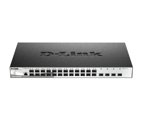 D-Link DGS-1210-28XS/ME/B2A Управляемый L2 коммутатор с 24 портами 100/1000Base-X SFP и 4 портами 10GBase-X SFP+