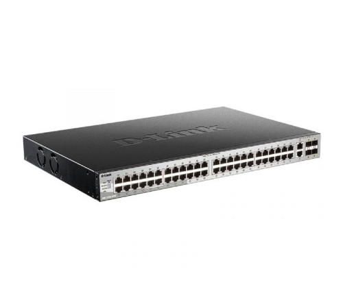 D-Link DGS-3130-54TS/B1A PROJ Управляемый L3 стекируемый коммутатор с 48 портами 10/100/1000Base-T, 2 портами 10GBase-T и 4 портами 10GBase-X SFP+