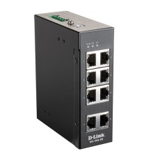 D-Link DIS-100E-8W/A1A Промышленный неуправляемый коммутатор с 8 портами 10/100Base-TX
