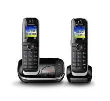 Р/Телефон Dect Panasonic KX-TGJ322RUB черный (труб. в компл.:2шт) автооветчик АОН