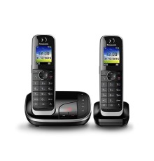 Р/Телефон Dect Panasonic KX-TGJ322RUB черный (труб. в компл.:2шт) автооветчик АОН