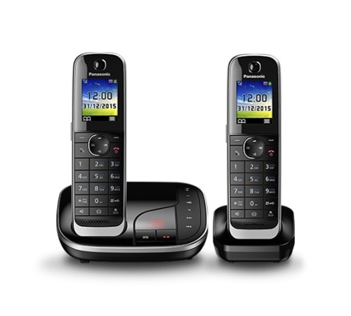 Р/Телефон Dect Panasonic KX-TGJ322RUB черный (труб. в компл.:2шт) автооветчик АОН Р/Телефон Dect Panasonic KX-TGJ322RUB черный (труб. в компл.:2шт) автооветчик АОН