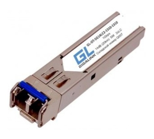 GIGALINK GL-OT-SG14LC2-1310-1310 Модуль SFP, 1Гбит/c, два волокна SM, 2xLC, 1310 нм, 14 дБ (до 20 км) (GL-10GT) GIGALINK GL-OT-SG14LC2-1310-1310 Модуль SFP, 1Гбит/c, два волокна SM, 2xLC, 1310 нм, 14 дБ (до 20 км) (GL-10GT)