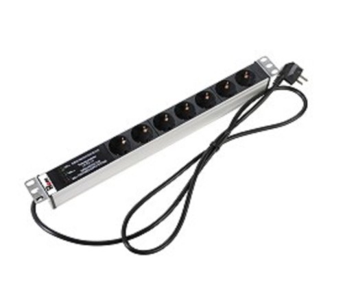 ЦМО Блок розеток Rem-16 с фил. и инд., 7 Shuko, 16A, алюм., 19", шнур 1,8 м. (R-16-7S-FI-440-1.8 ) ЦМО Блок розеток Rem-16 с фил. и инд., 7 Shuko, 16A, алюм., 19", шнур 1,8 м. (R-16-7S-FI-440-1.8 )