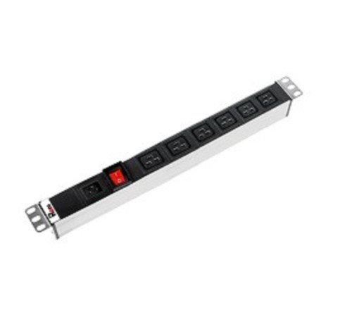 ЦМО Блок розеток Rem-16 с выкл., 6 IEC 60320 C19, вход IEC 60320 C20, 16A, алюм., 19" (бывш R-16-6C19-V-440) ЦМО Блок розеток Rem-16 с выкл., 6 IEC 60320 C19, вход IEC 60320 C20, 16A, алюм., 19" (бывш R-16-6C19-V-440)