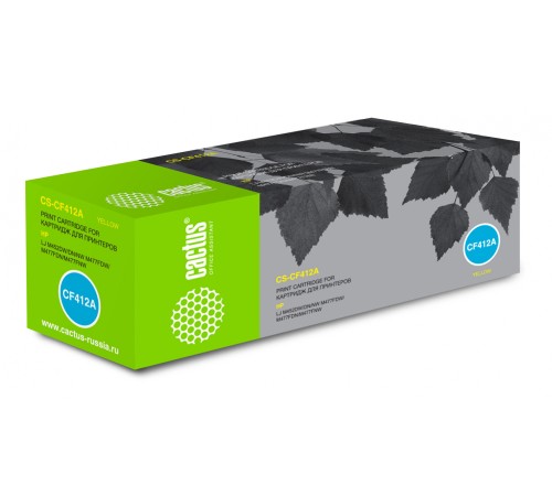 Картридж лазерный Cactus CS-CF412A CF412A желтый (2300стр.) для HP LJ M452DW/DN/NW M477FDW/M477FDN/M477FNW