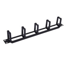 5bites CM-103B Панель-органайзер кабеля 5КОЛЕЦ / 1U / 19" / BLACK
