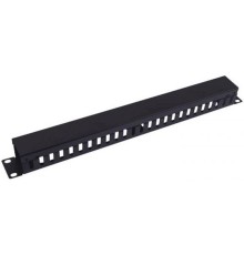 5bites CM-104B Панель-органайзер кабеля ГРЕБЕНКА / КРЫШКА / 1U / 19" / BLACK