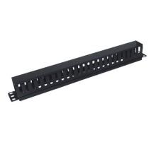 5bites CM-105B Панель-органайзер кабеля ГРЕБЕНКА / КРЫШКА / 1U / 19" / BLACK