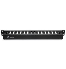 5bites Панель-органайзер кабеля CM-101B ГРЕБЕНКА / КРЫШКА / 1U / 19" / BLACK